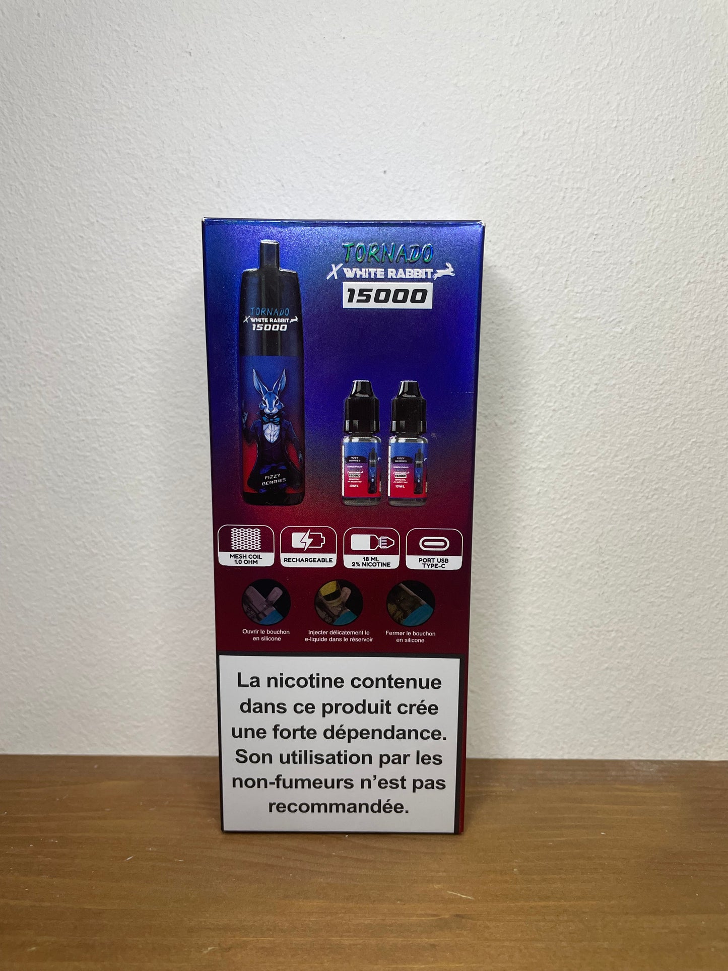 Tornado x White Rabbit 15000 Puff CBD – Saveur Berries