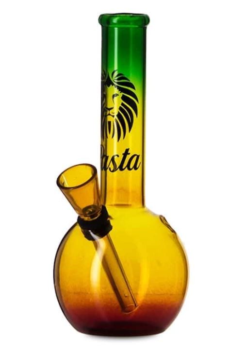 Pipe à eau micro Rasta en verre